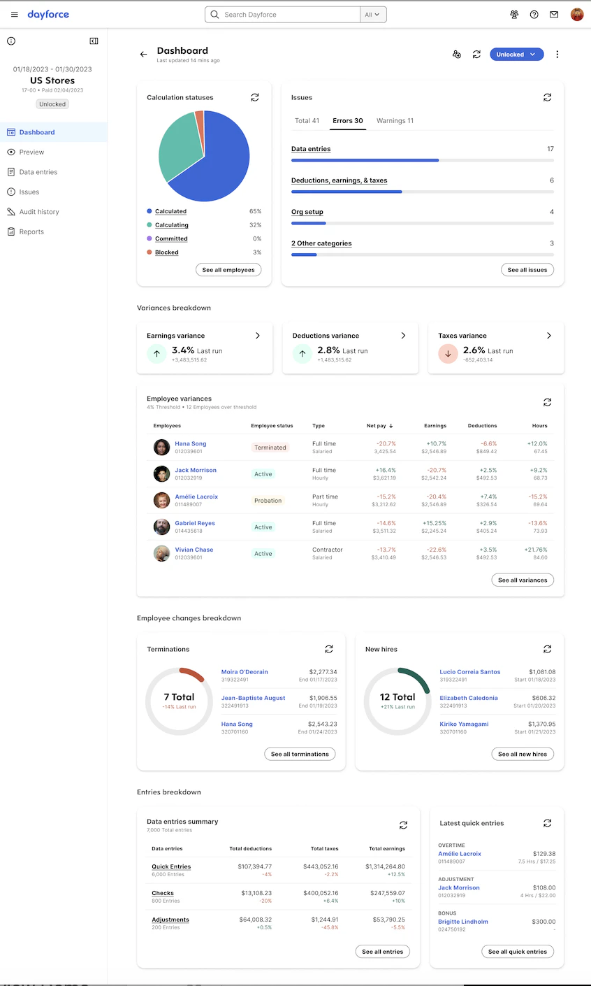 screenshot of ADAM HCM